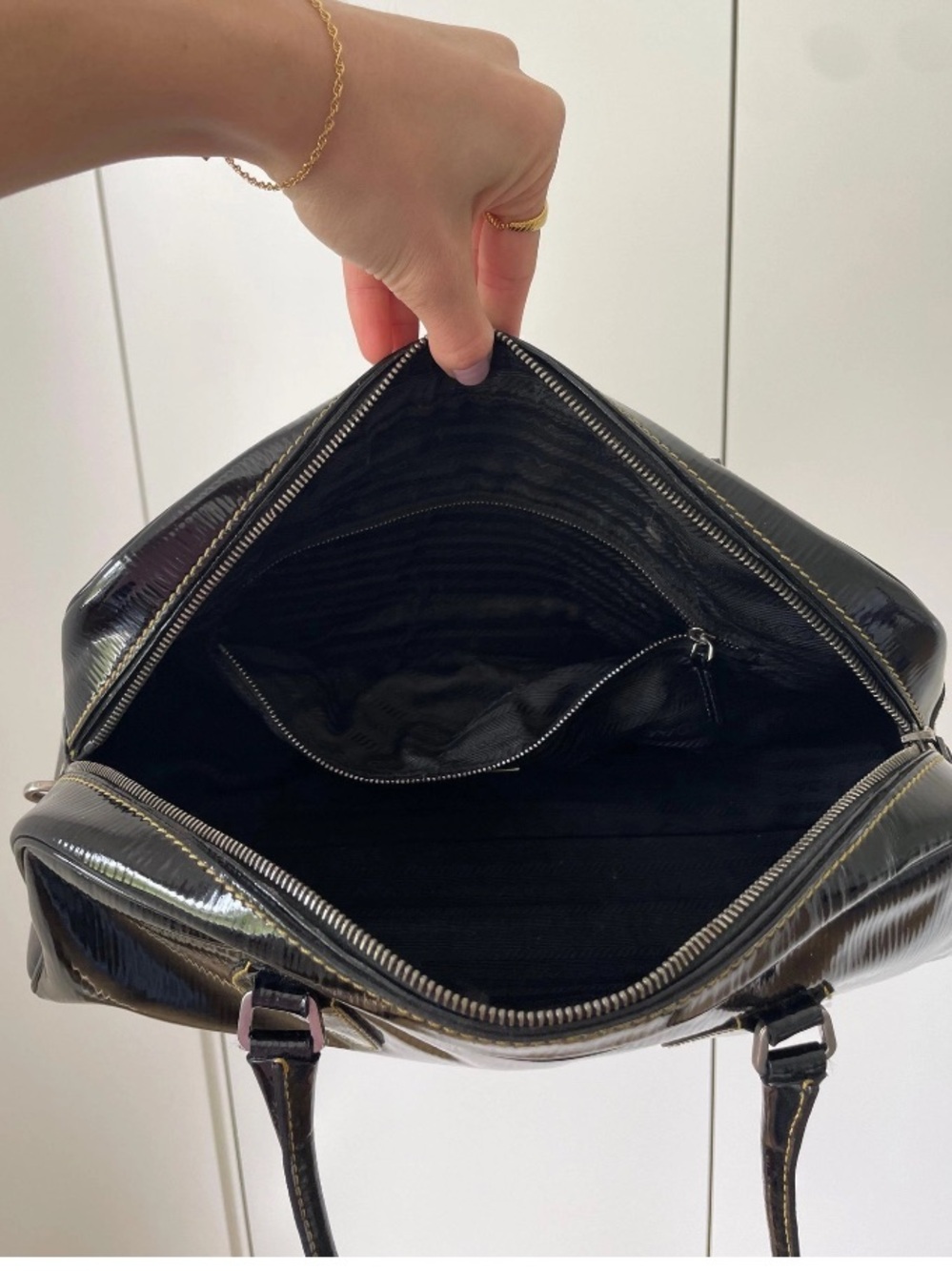Prada⭐️Venice Black Patent Leather Bowler Bag! Offers are always welcome! - Picture 16 of 16